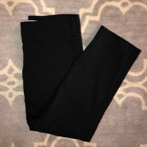 Black Ankle Length Pull on Pants